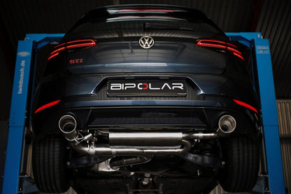 Grail Auspuffanlage Volkswagen Golf 7 GTI 3.5-Zoll ohne Endrohre an Serie CHHB (VFL)