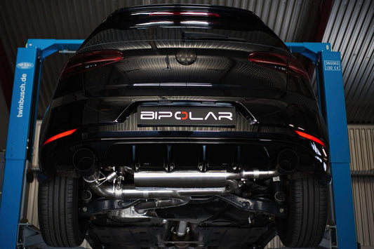Grail Auspuffanlage Volkswagen Golf 7 GTI 3.5-Zoll ohne Endrohre an Serie CHHA (VFL+FL) Montage bei Grail