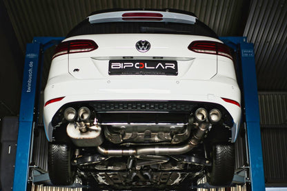 Grail Auspuffanlage Volkswagen Golf 7 R Variant Oval Schwarz (170x107) an Serie Montage bei Grail