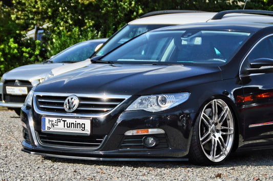 CUP Frontspoilerlippe ABS Volkswagen Passat CC, Typ 3CC Schwarz Matt