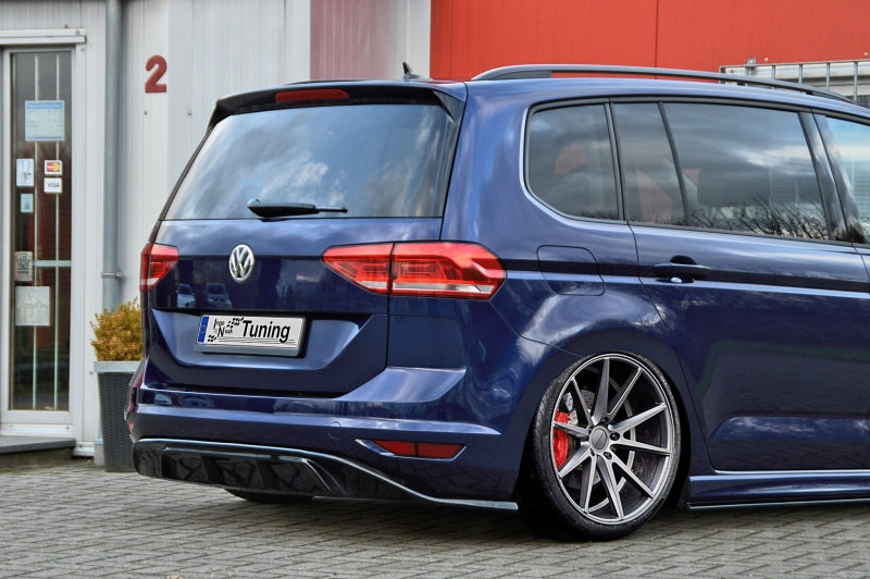 Heckdiffusor ABS Volkswagen Touran Typ 5T ab Bj.: 2015- Schwarz Matt