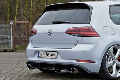 Gefräster Heckansatz Volkswagen Golf 7 GTI + GTD Typ AU Schwarz Matt