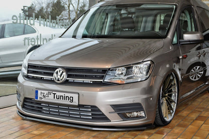 CUP Frontspoilerlippe ABS Volkswagen Caddy ab Bj.:2015- Schwarz Matt