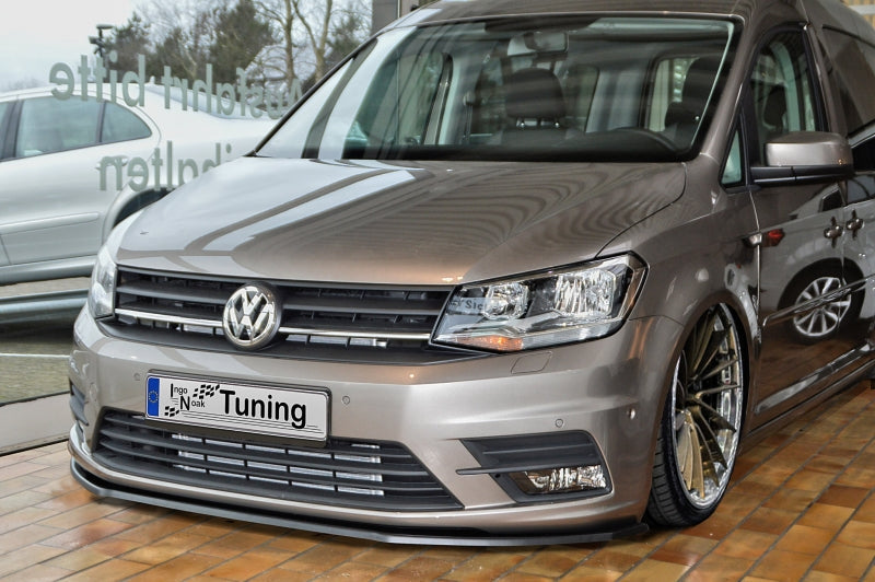 CUP Frontspoilerlippe ABS Volkswagen Caddy ab Bj.:2015- Schwarz Glanz