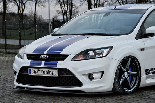 CUP Frontspoilerlippe ABS Ford Focus ST MK2, DA3, Facelift Schwarz Matt