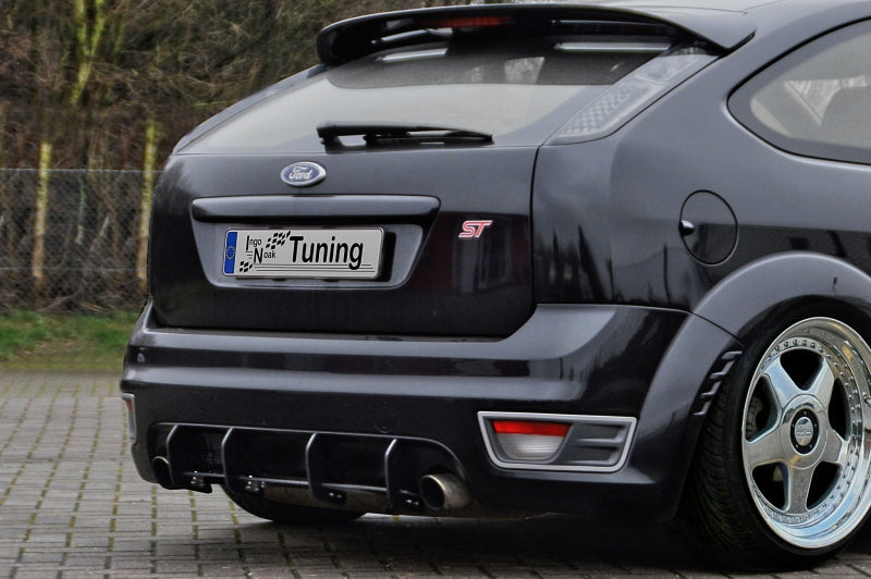 Gefräster Heckansatz Ford Focus ST MK2, DA3 Bj.: 2004-2007 Schwarz Matt