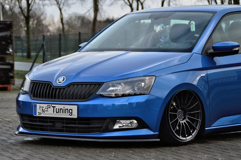 CUP Frontspoilerlippe ABS Skoda Fabia III, NJ ab Bj.: 2014- Schwarz Matt