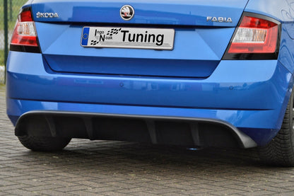Heckansatz Heckdiffusor Skoda Fabia III, NJ ab Bj.: 2014- Schwarz Matt