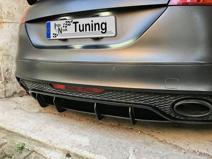 Gefräster Heckansatz Audi TT RS, 8J Ab Bj.: 2009- Schwarz Matt