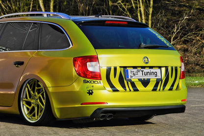 Heckdiffusor Einsatz ABS Skoda Superb 2, 3T Bj.: 2013-2015 Schwarz Matt