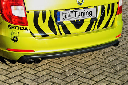 Heckdiffusor Einsatz ABS Skoda Superb 2, 3T Bj.: 2008-2013 Schwarz Glanz