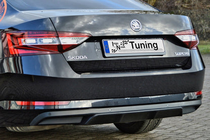 Heckdiffusor ABS Skoda Superb 3, 3T/3V Ab Bj.: 2015- Schwarz Glanz