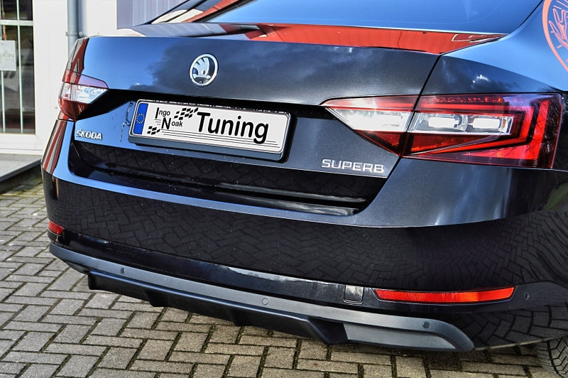 Heckdiffusor ABS Skoda Superb 3, 3T/3V Ab Bj.: 2015- Schwarz Glanz