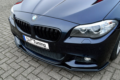 CUP Frontspoilerlippe ABS BMW 5er F10 + F11 Bj.: 2010-2013 Schwarz Glanz