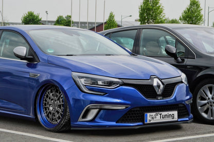 CUP Frontspoilerlippe ABS Renault Megane 4, GT + GT-Line Schwarz Matt