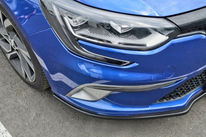 CUP Frontspoilerlippe ABS Renault Megane 4, GT + GT-Line Schwarz Matt