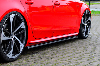 CUP Seitenschwellersatz ABS Audi S4, B8 Bj.:2011-2015 Schwarz Glanz