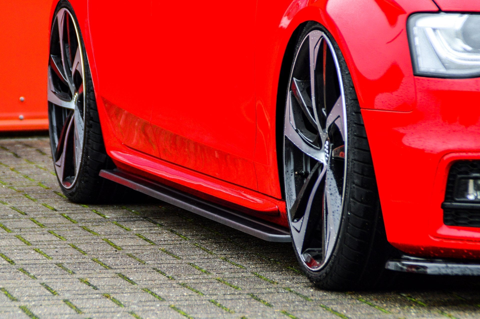 CUP Seitenschwellersatz ABS Audi S4, B8 Bj.:2011-2015 Schwarz Matt