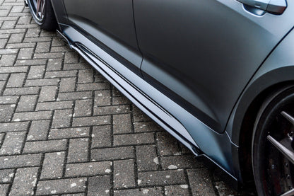Seitenschwellersatz mit Wing Audi RS7 Typ C8 4K ab Bj.:2019 - Carbon
