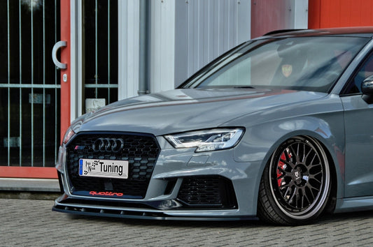 CUP Frontspoilerlippe ABS Audi RS3, 8V, Facelift, Limousine Schwarz Matt