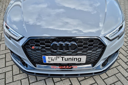 CUP Frontspoilerlippe ABS Audi RS3, 8V, Facelift, Limousine Schwarz Matt