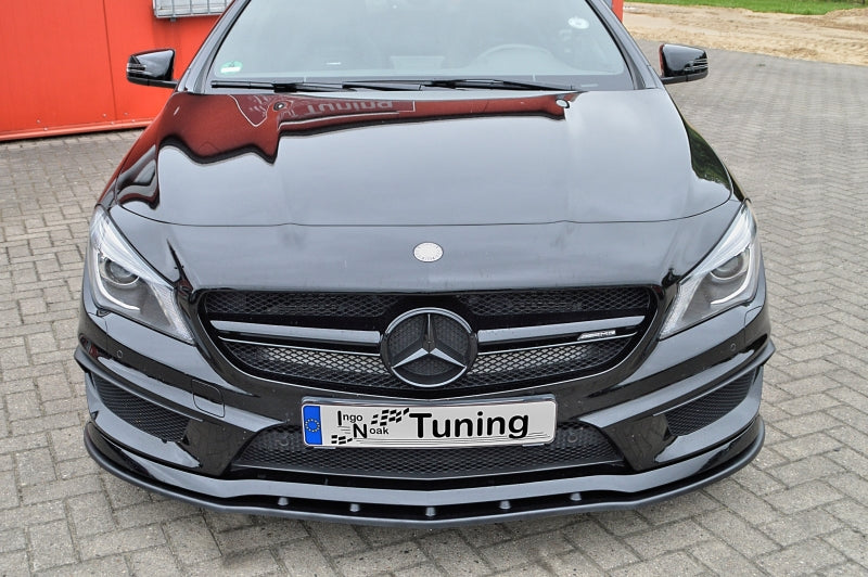 CUP Frontspoilerlippe ABS Mercedes Benz A-Klasse AMG, W176 Schwarz Matt