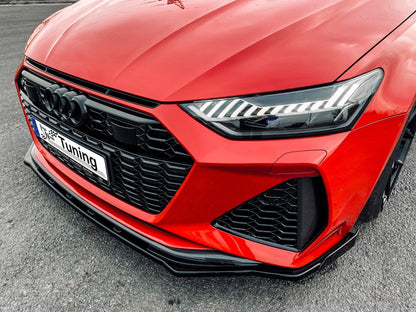 CUP Frontspoilerlippe ABS mit Seitenwing Audi RS7 Typ C8 4K ab Bj.:2019 - Carbon