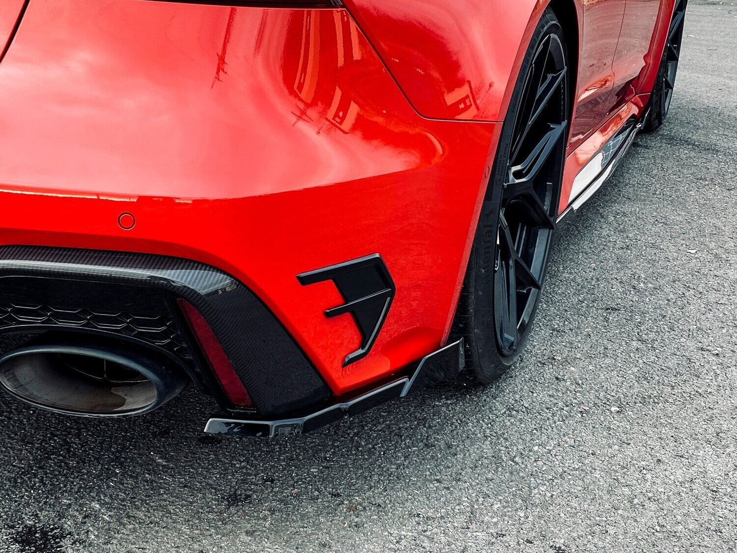 Heckansatz Seitenteile ABS Audi RS7 Typ C8 4K ab Bj.:2019 - Carbon