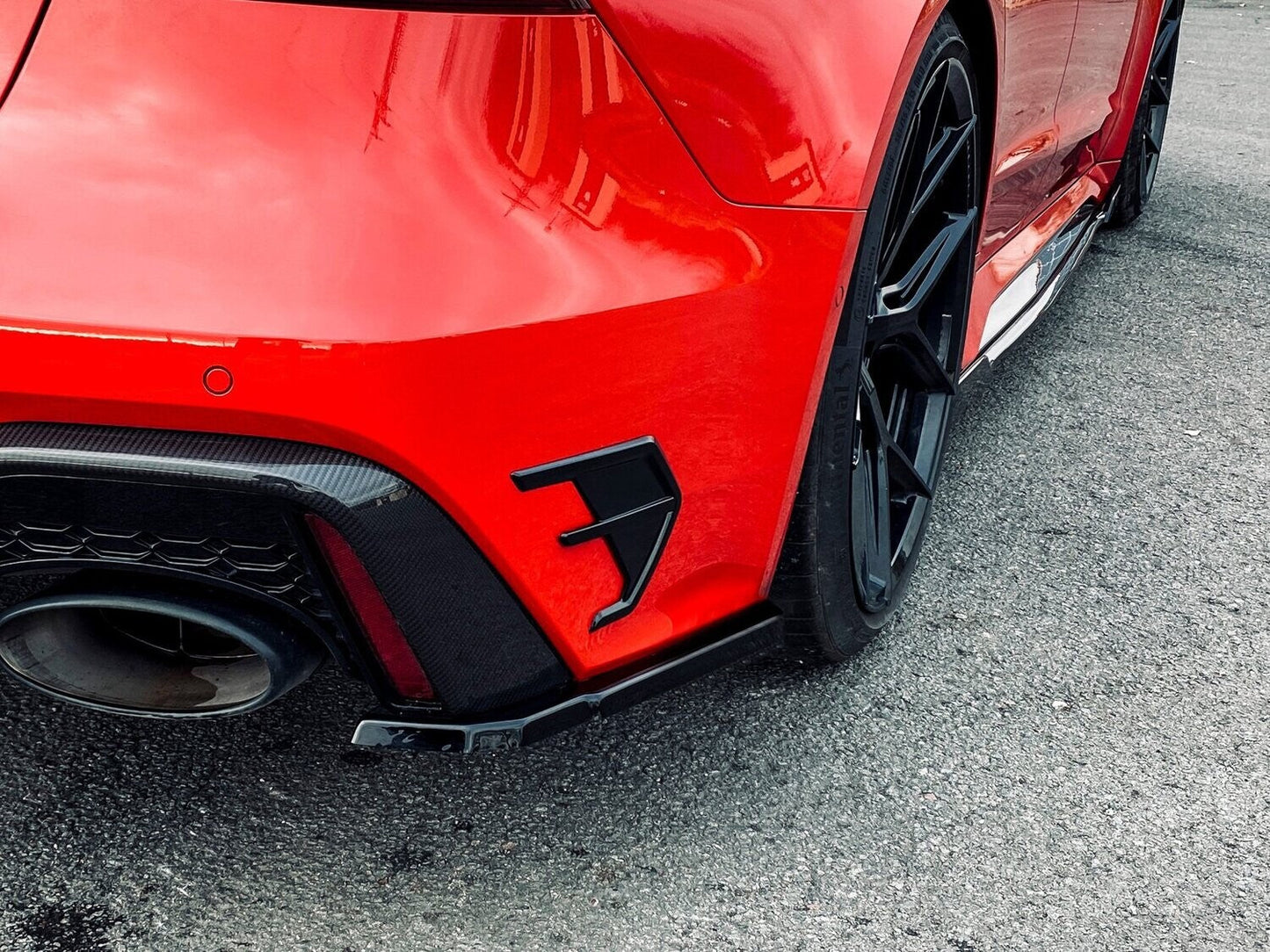 Heckansatz Seitenteile ABS Audi RS7 Typ C8 4K ab Bj.:2019 - Carbon