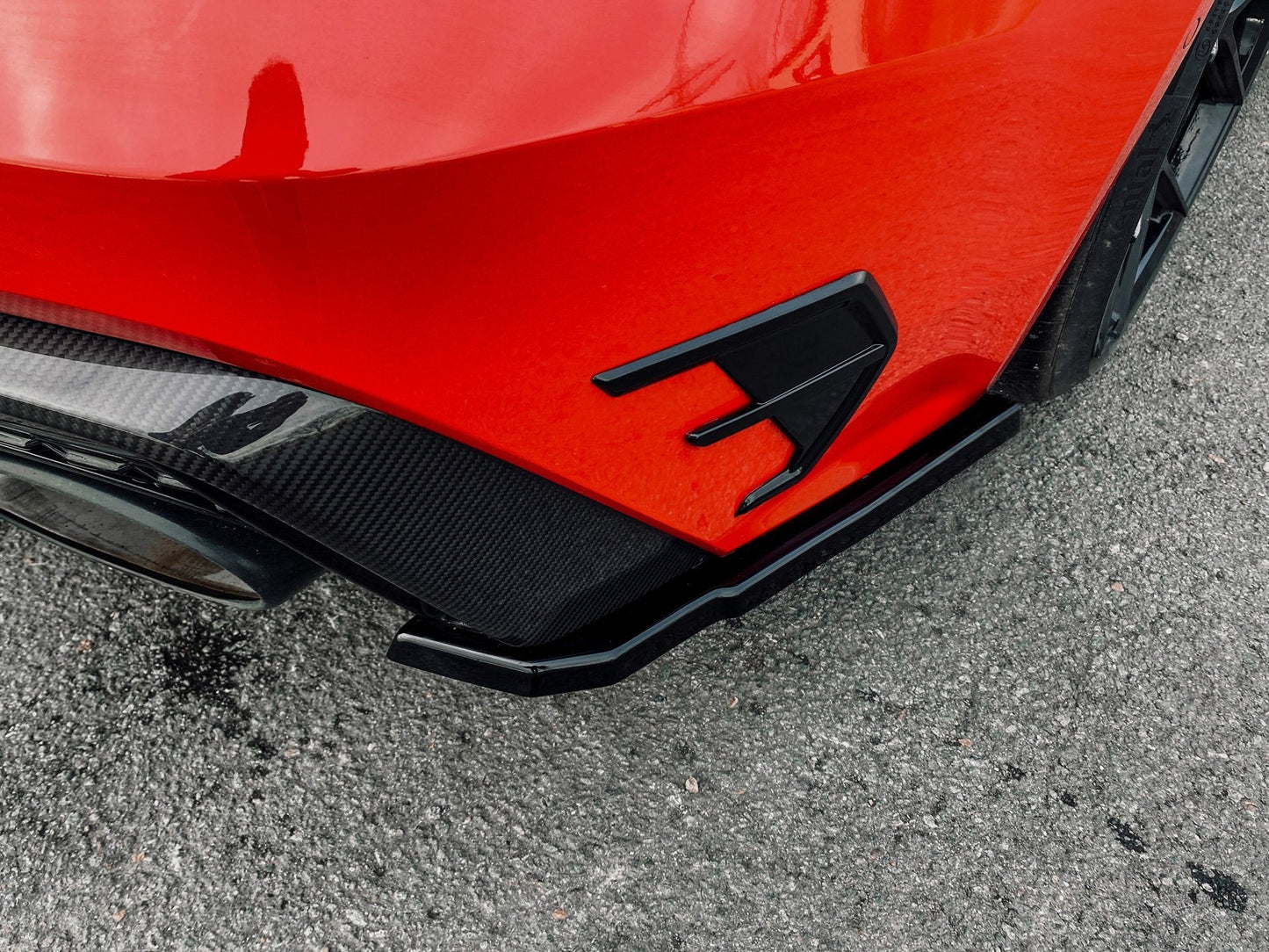 Heckansatz Seitenteile ABS Audi RS7 Typ C8 4K ab Bj.:2019 - Carbon