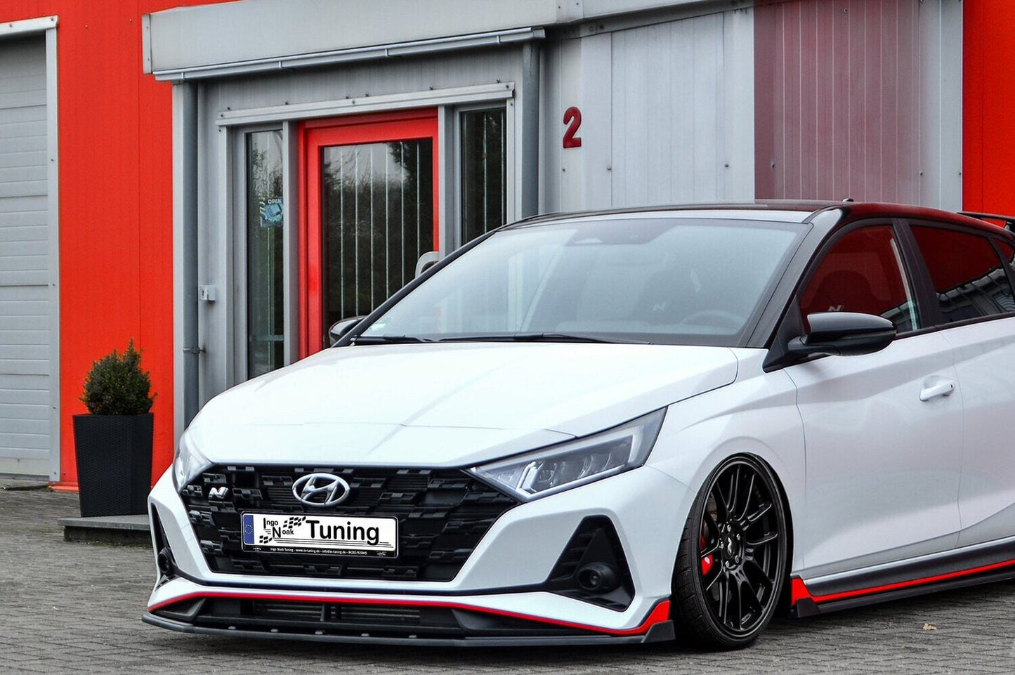 CUP Frontspoilerlippe ABS mit Flaps Hyundai i20N Performace BC3 Carbon