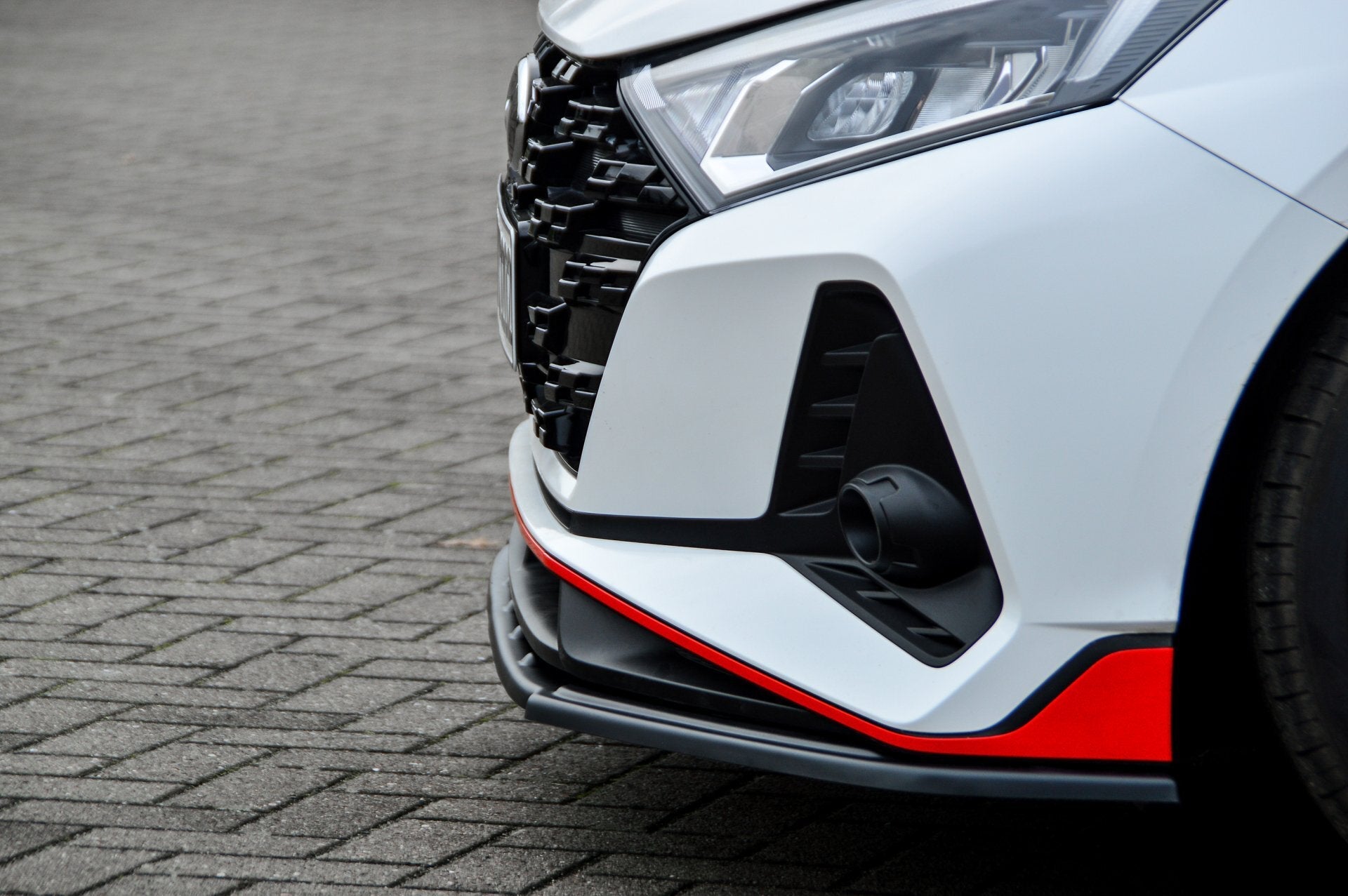 CUP Frontspoilerlippe ABS Hyundai i20N Performace BC3 Schwarz Glanz