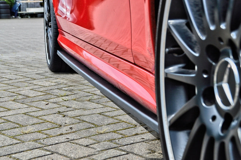 CUP Seitenschweller Mercedes Benz C63 AMG, Typ 204, Coupe Schwarz Glanz
