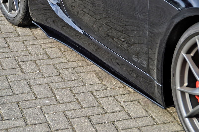 CUP 2 Seitenschweller Porsche Boxster 981 Bj.: 2012-2016 Schwarz Glanz