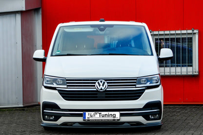 CUP Frontspoilerlippe ABS Volkswagen Bus T6 ab Bj.: 2019- Schwarz Glanz