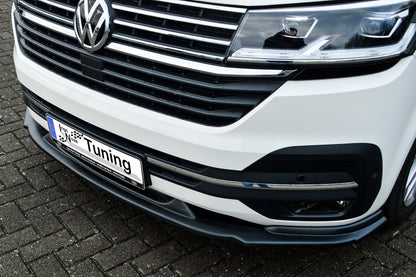 CUP Frontspoilerlippe ABS Volkswagen Bus T6 ab Bj.: 2019- Schwarz Glanz