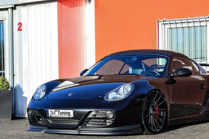 CUP Frontspoilerlippe ABS mit Seitenwing Porsche Cayman 987 Carbon