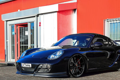 CUP Frontspoilerlippe ABS Porsche Cayman 987 Bj.: 2009-2013 Schwarz Matt