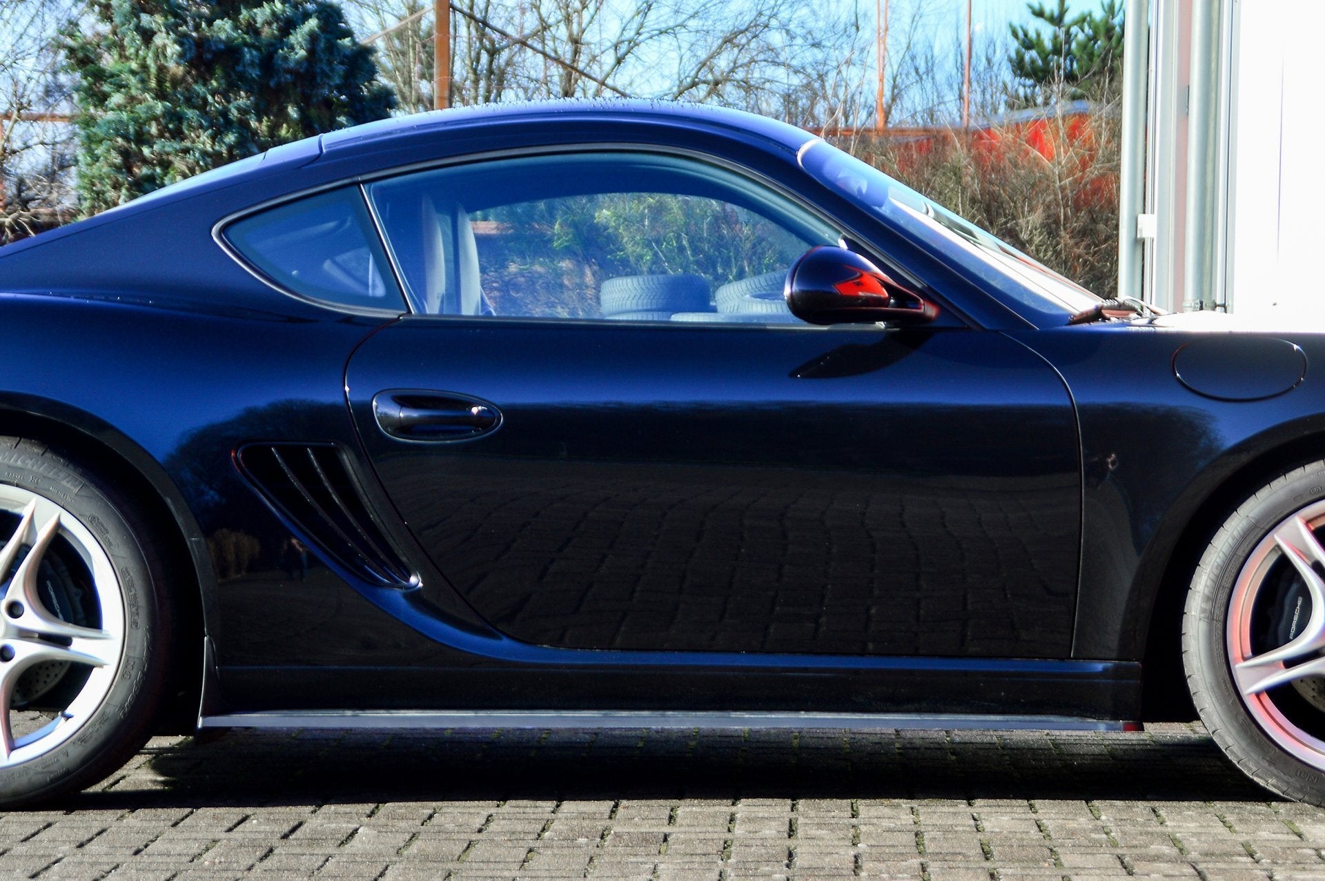 CUP Seitenschwellersatz ABS Porsche Cayman 987 Bj.: 2009-2013 Schwarz Glanz