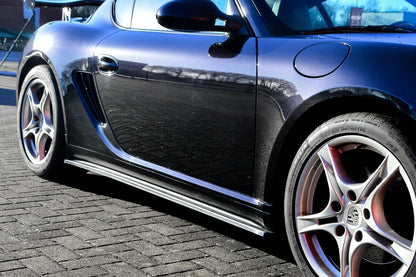 CUP Seitenschwellersatz ABS Porsche Cayman 987 Bj.: 2005-2009 Carbon