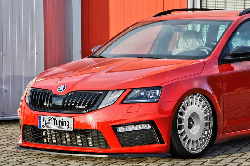 CUP Frontspoilerlippe ABS Skoda Octavia RS 5E ab Bj.: 2016- Schwarz Matt