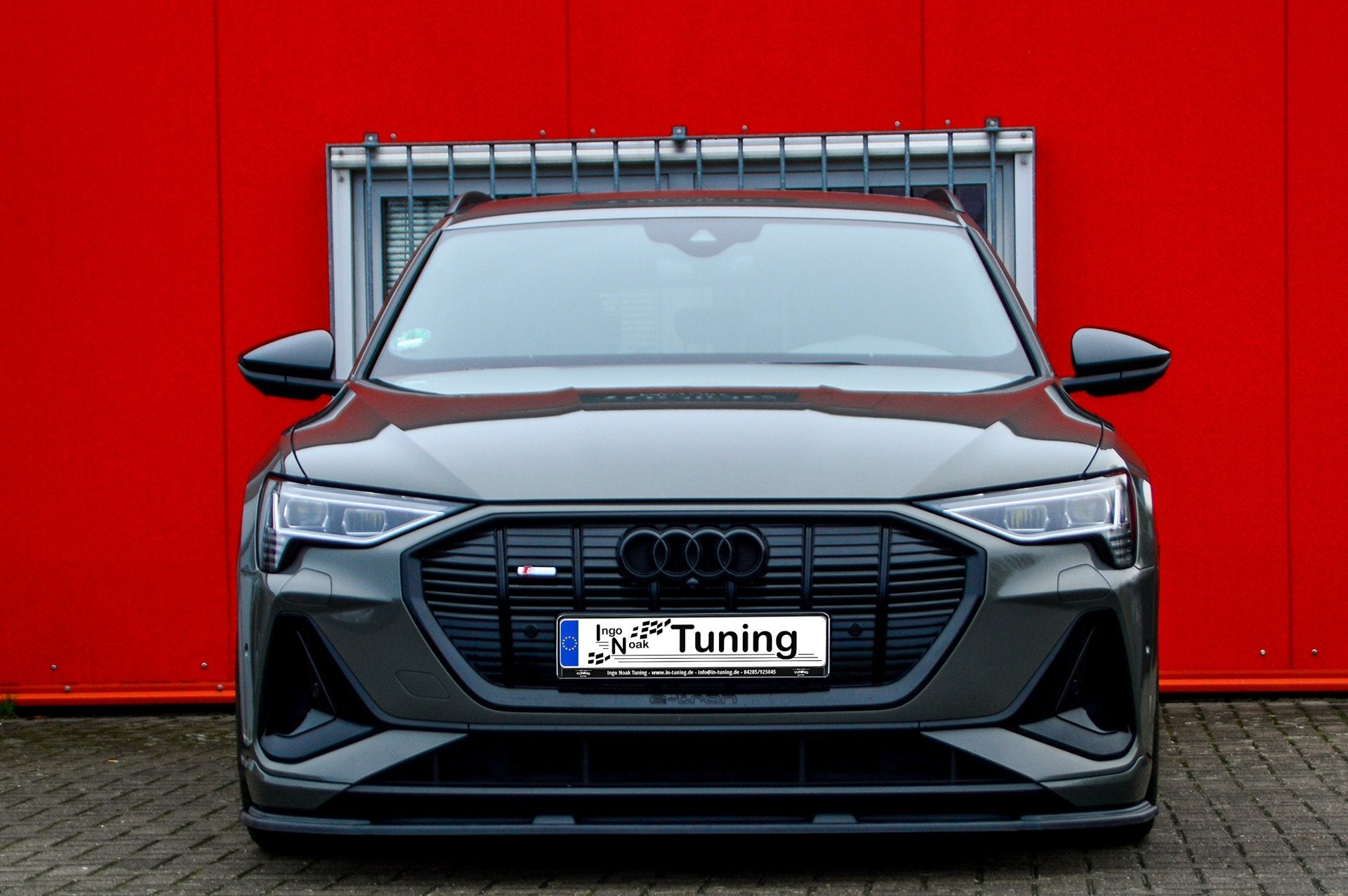CUP Frontspoilerlippe ABS Audi e-tron Quattro Sportback Schwarz Matt