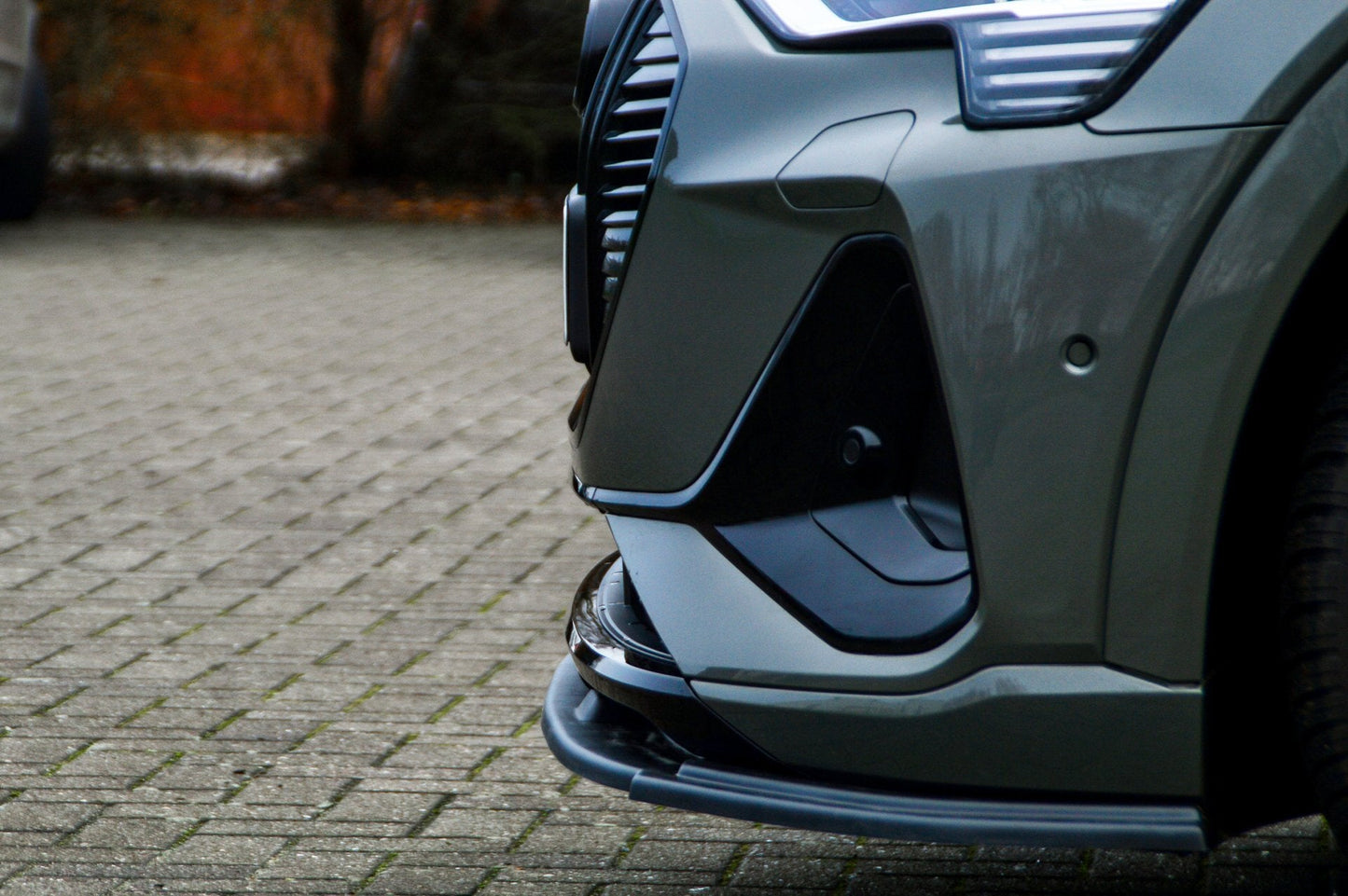 CUP Frontspoilerlippe ABS Audi e-tron Quattro Sportback Schwarz Matt