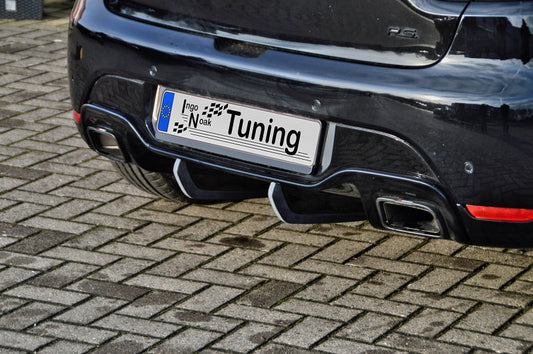 Gefräste Finnenverlängerung Renault Clio 4, RS ab Bj.: 2013-2016 Schwarz Matt