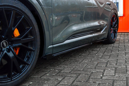 Seitenschwellersatz mit Wing Audi e-tron Quattro Sportback Schwarz Matt