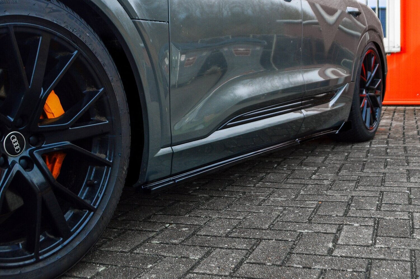 Seitenschwellersatz mit Wing Audi e-tron Quattro Sportback Schwarz Matt