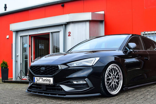CUP Frontspoilerlippe ABS Seat Leon 4 ( KL) ab Bj.: 2020- Schwarz Glanz