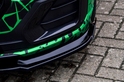 CUP Frontspoilerlippe ABS mit Seitenwing Audi Q2 GA, MK1 Schwarz Glanz