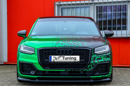 CUP Frontspoilerlippe ABS Audi Q2 GA, MK1 Bj.: 2016-2020 Schwarz Glanz