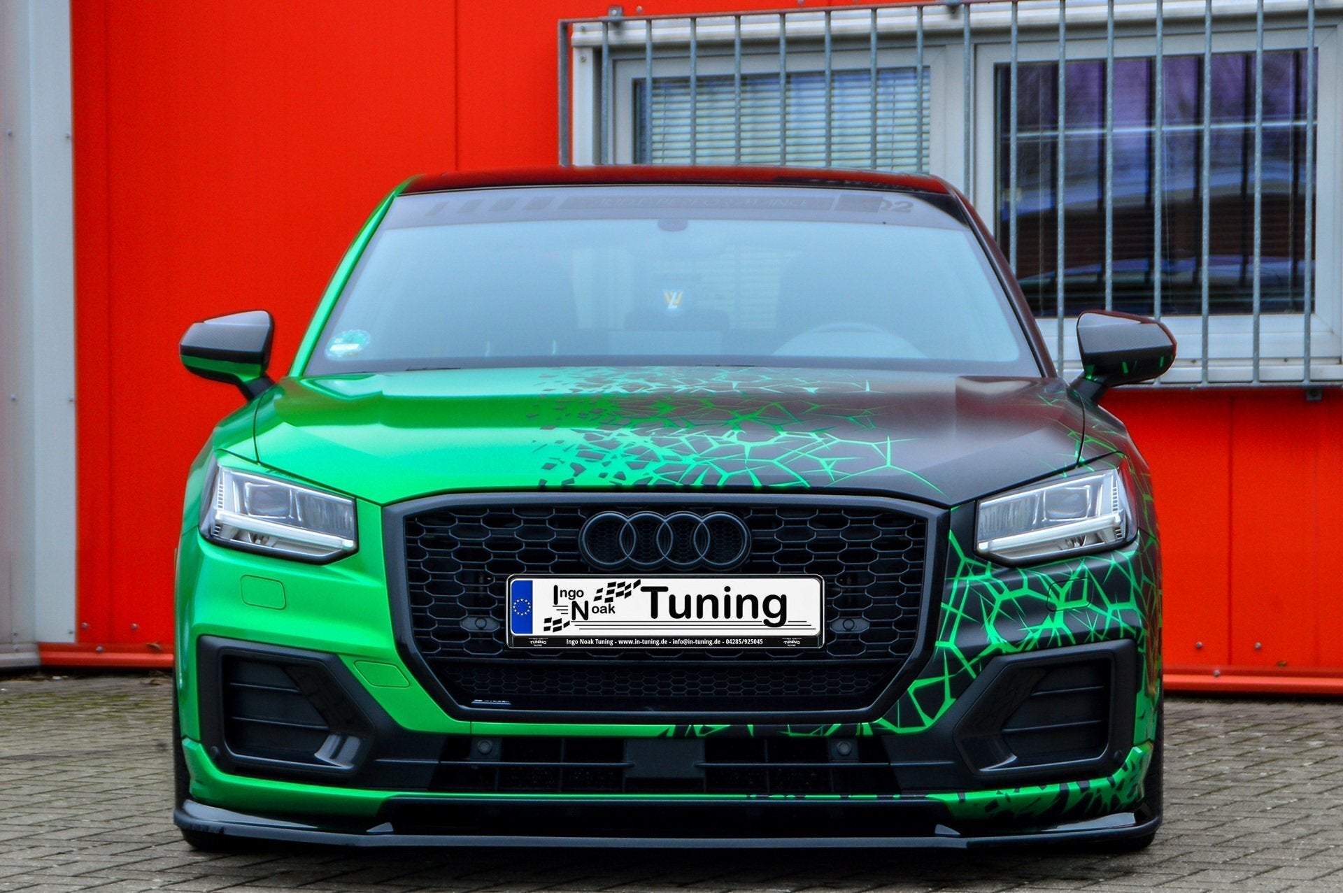 CUP Frontspoilerlippe ABS Audi Q2 GA, MK1 Bj.: 2016-2020 Schwarz Matt